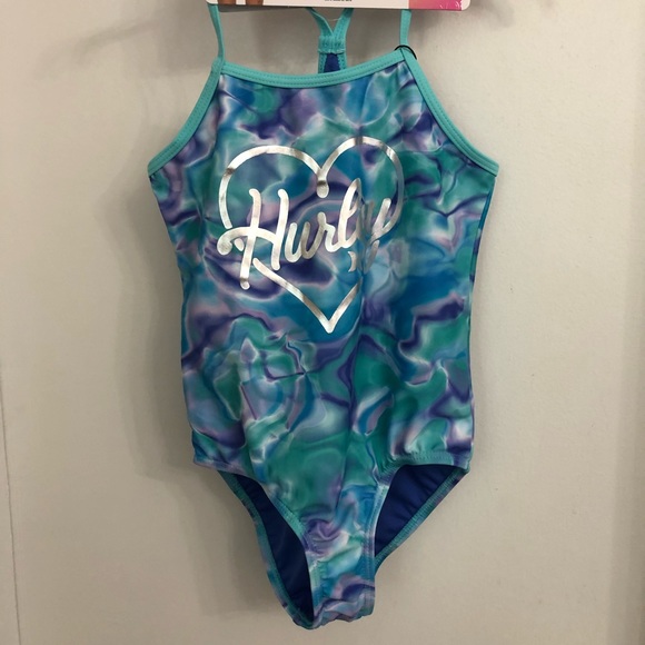 NWT, Hurley, Girls one piece swimsuit - Picture 2 of 6